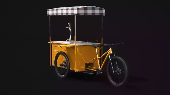 Street Food Bike 3D model 3