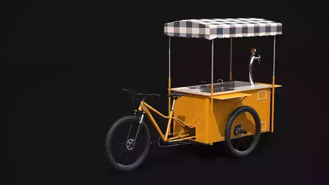 Street Food Bike 3D model 6