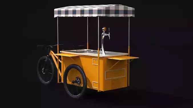 Street Food Bike 3D model 4