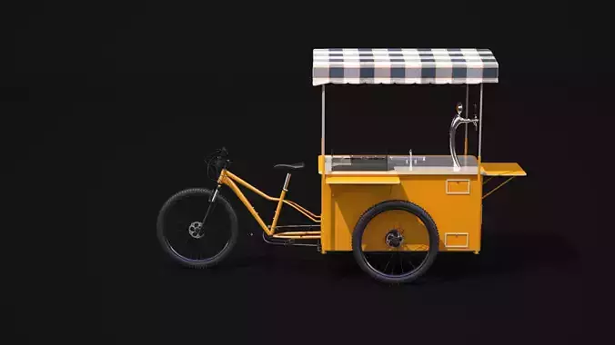 Street Food Bike 3D model 5