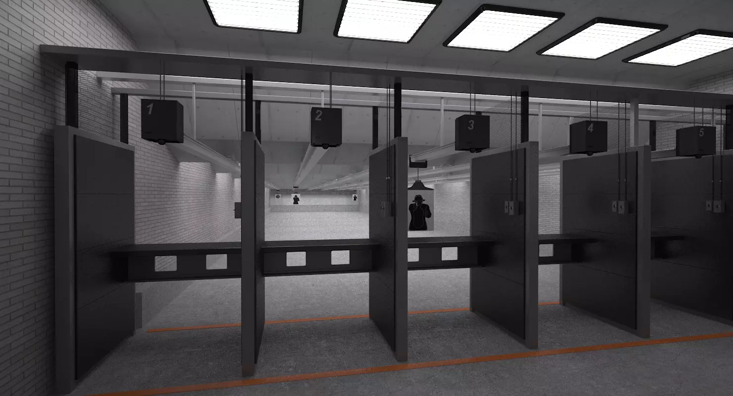 Shooting Range 3D model