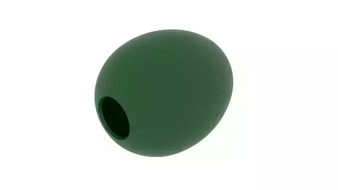 Dark Green Olive 3D model 4