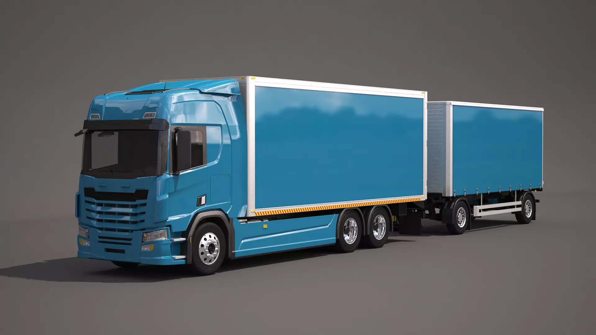 Generic Box truck Tandem 3D model