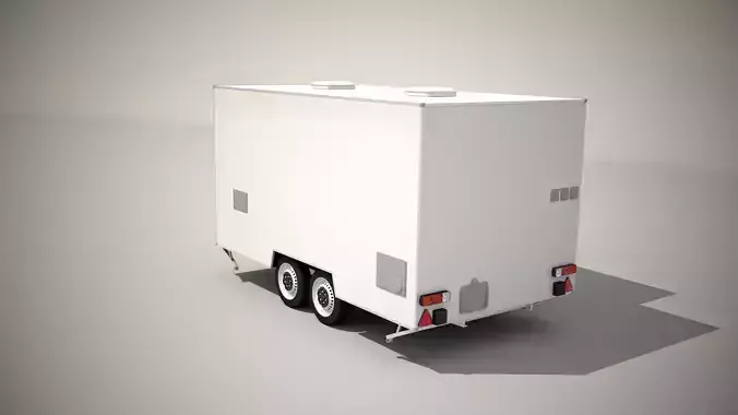 Catering Trailer 3D model 4