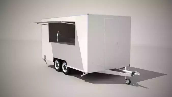 Catering Trailer 3D model 3