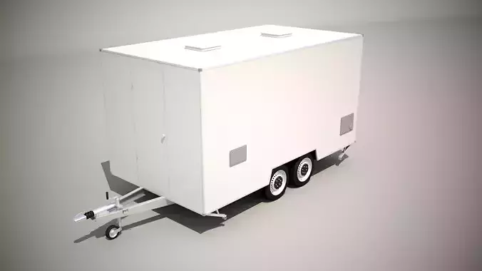 Catering Trailer 3D model 6