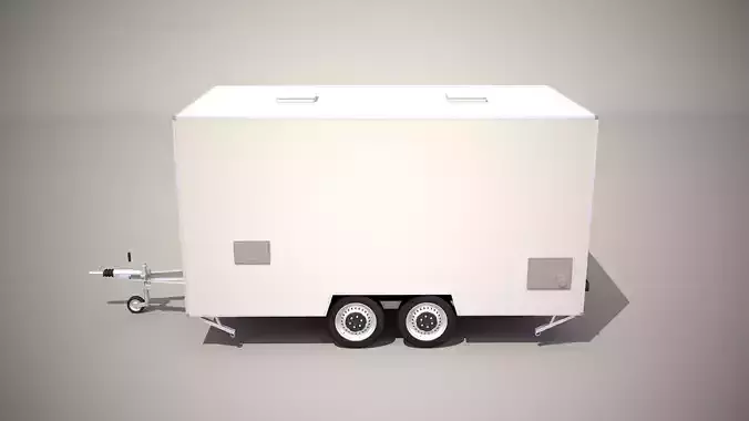 Catering Trailer 3D model 5