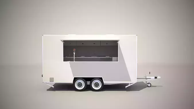 Catering Trailer 3D model 2