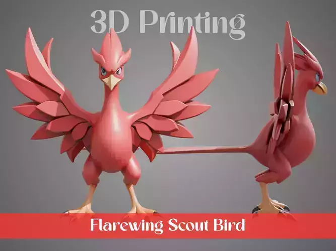 Stylized Flame Birds - Flarewing Scout
