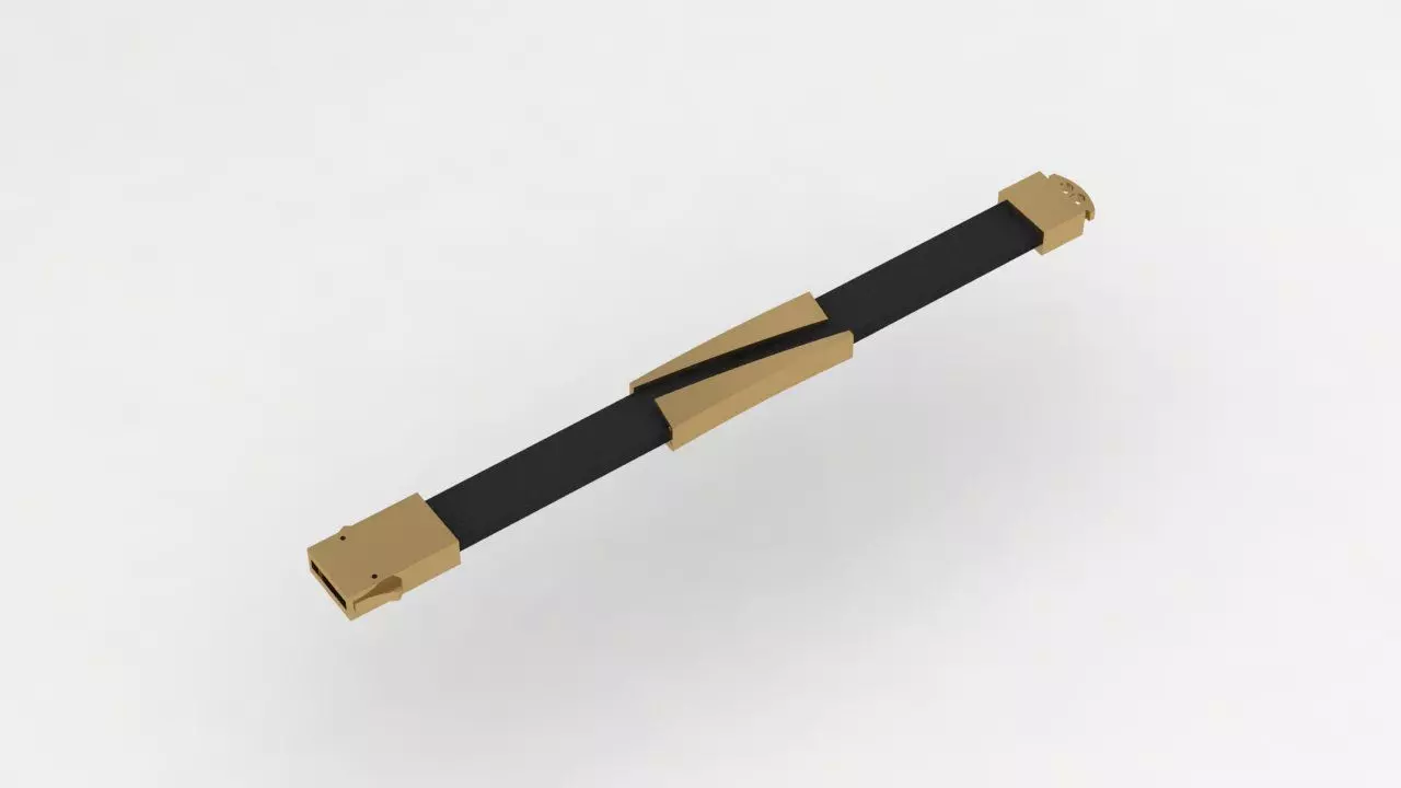 Mens bracelets under rubber 3D print model