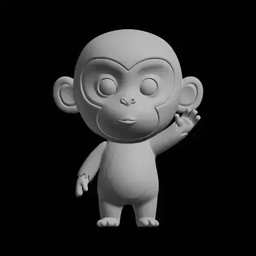 Figura meme Chimpanzini Bananini Italian Brainrot - Modelo de impresión Figura meme Chimpanzini Bananini Italian Brainrot - Modelo de impresión