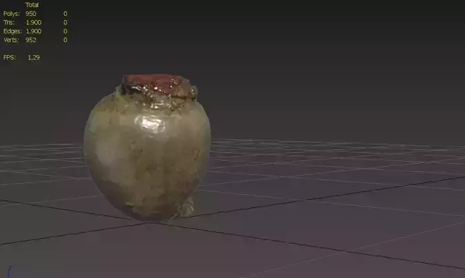 Beet  M07 Low-poly 3D model 3
