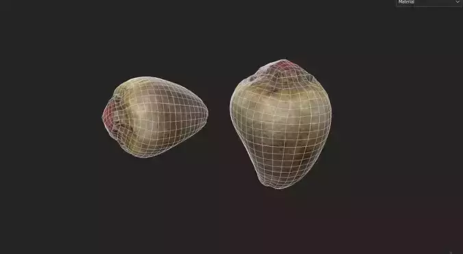 Beet  M08 Low-poly 3D model 7