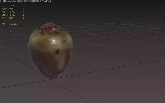 Beet  M08 Low-poly 3D model 3