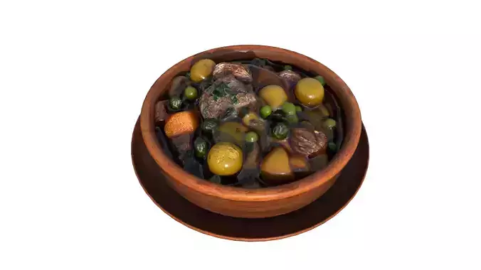 Beef Stew Low-poly 3D model