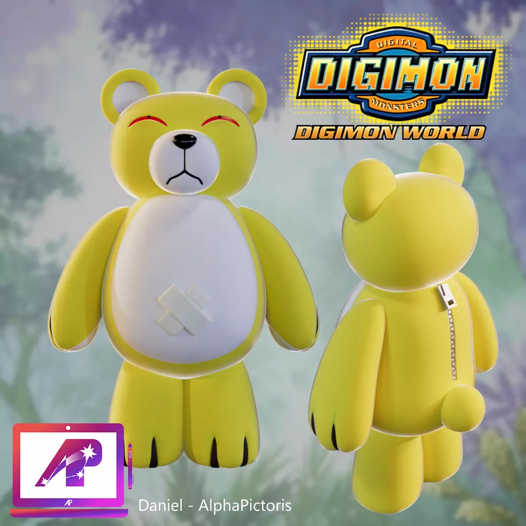 Monzaemon Digimon Free 3D print model