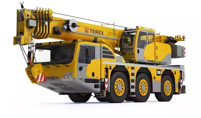 Terex Challenger 3160 Mobile Crane 3D model