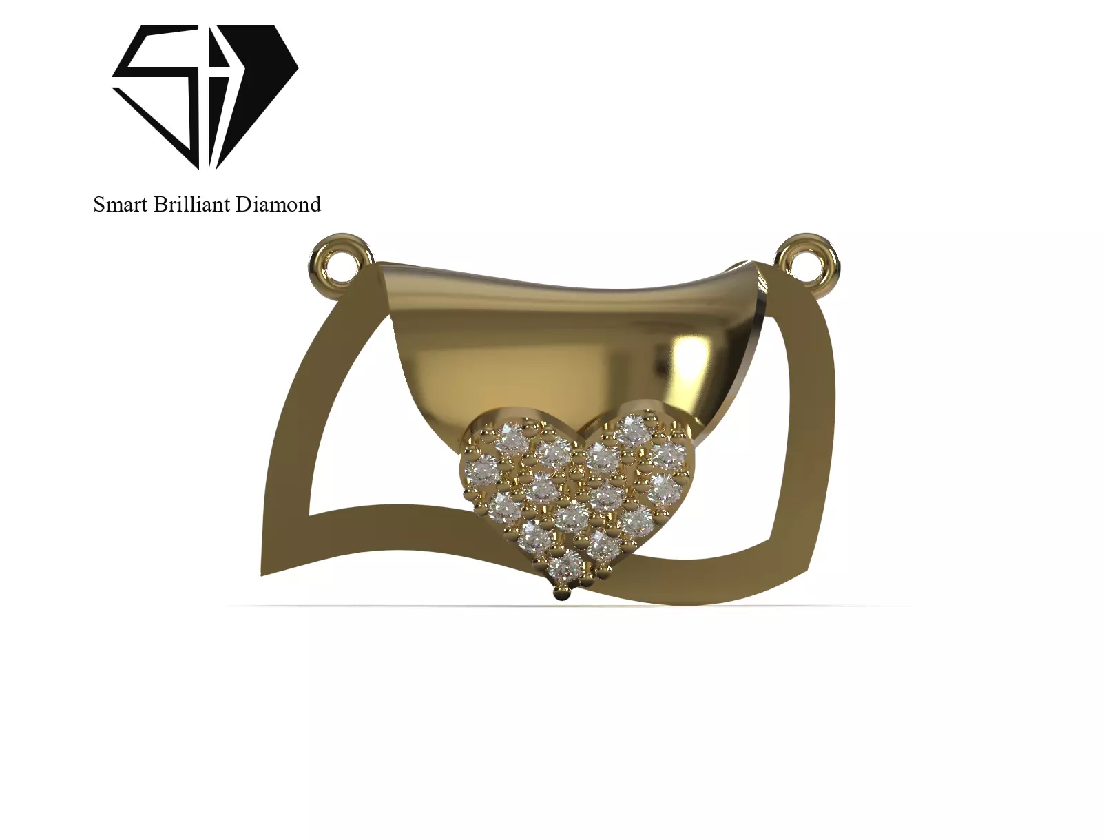Ready to make file for a fantasy heart pendant jp0417 3D print model