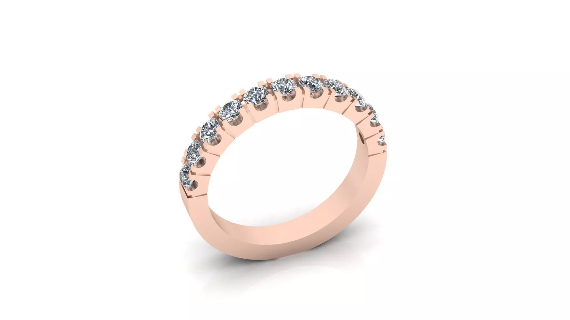micro U setting jewelry ring 3D print model