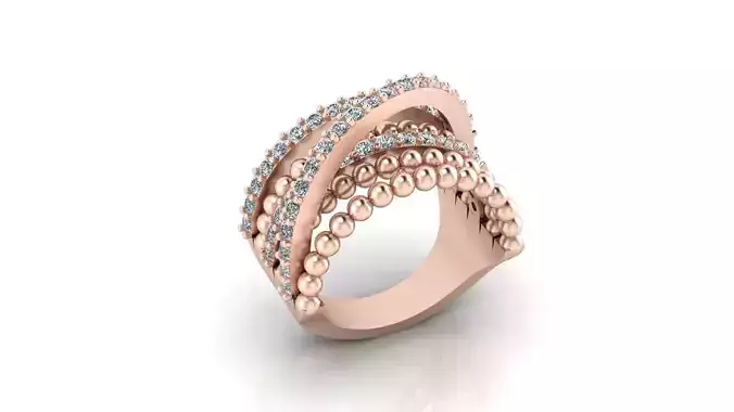 cross over jewelry ring