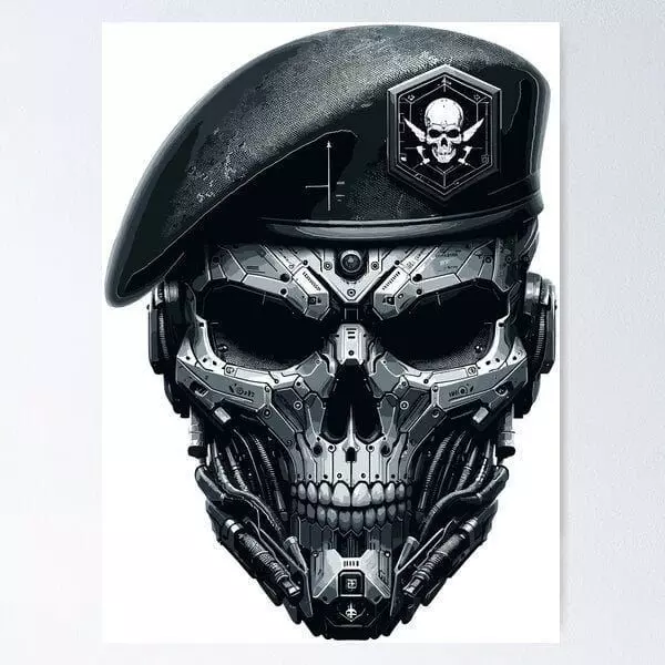 Pendant Skull Pendant Horror Pendant Devil Army Skull 3D print model
