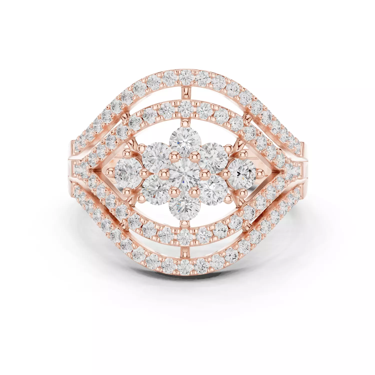 Diamond Ring 3dm stl renders animation video 3D print model
