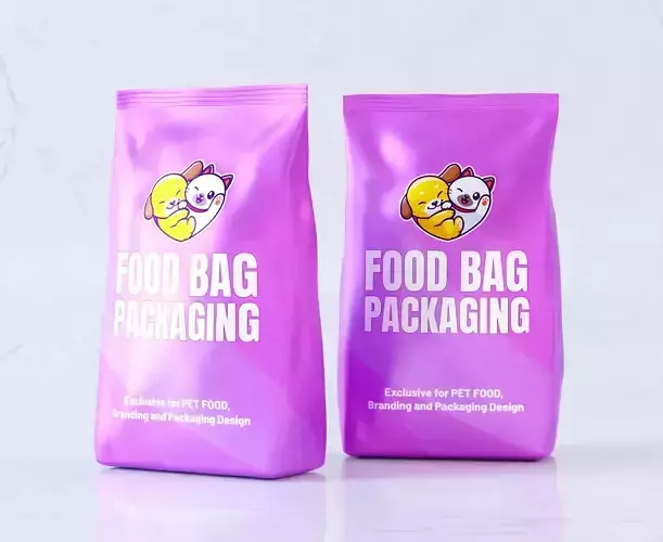Food Bag Packaging 3D model 2