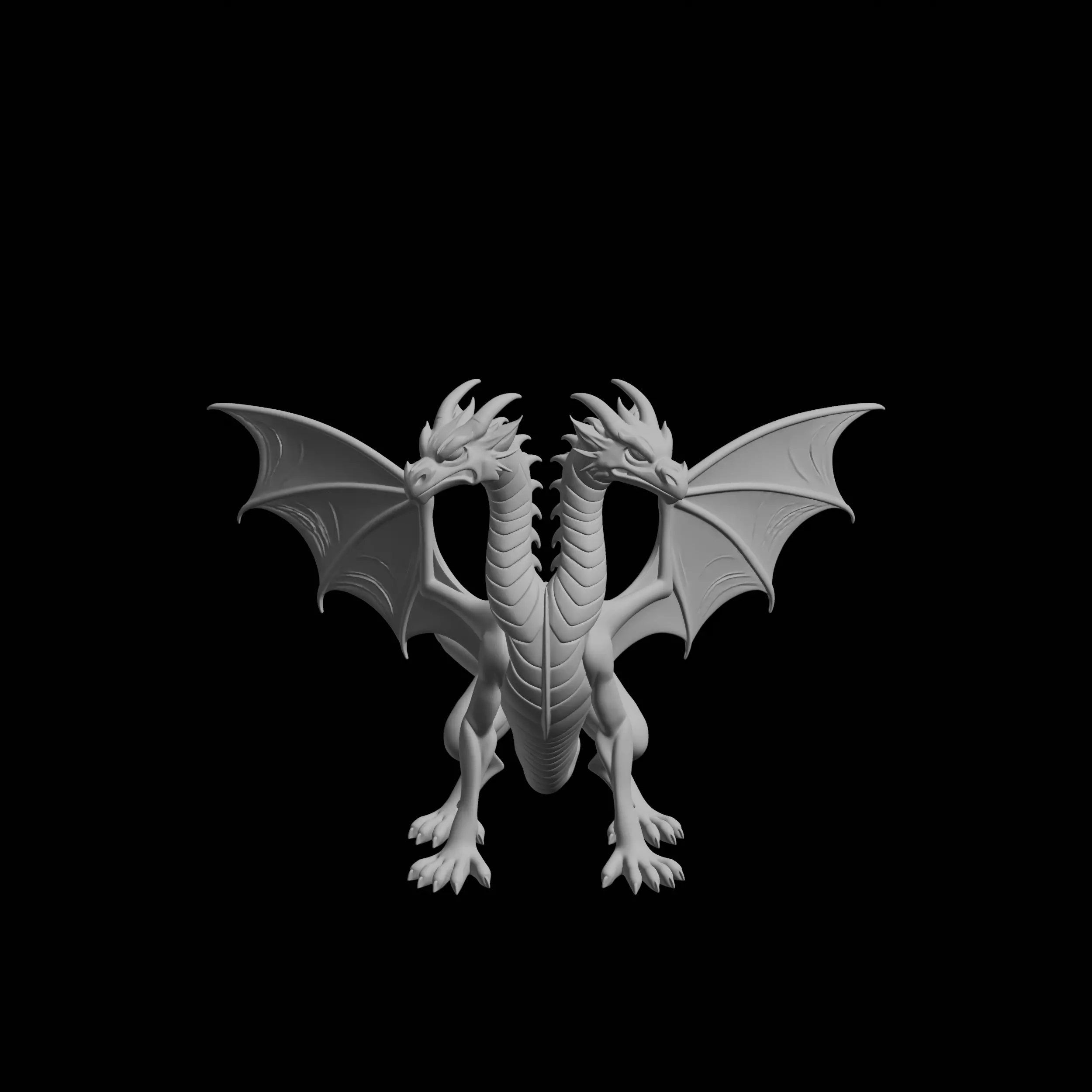 Two-Headed Dragon 3D print model