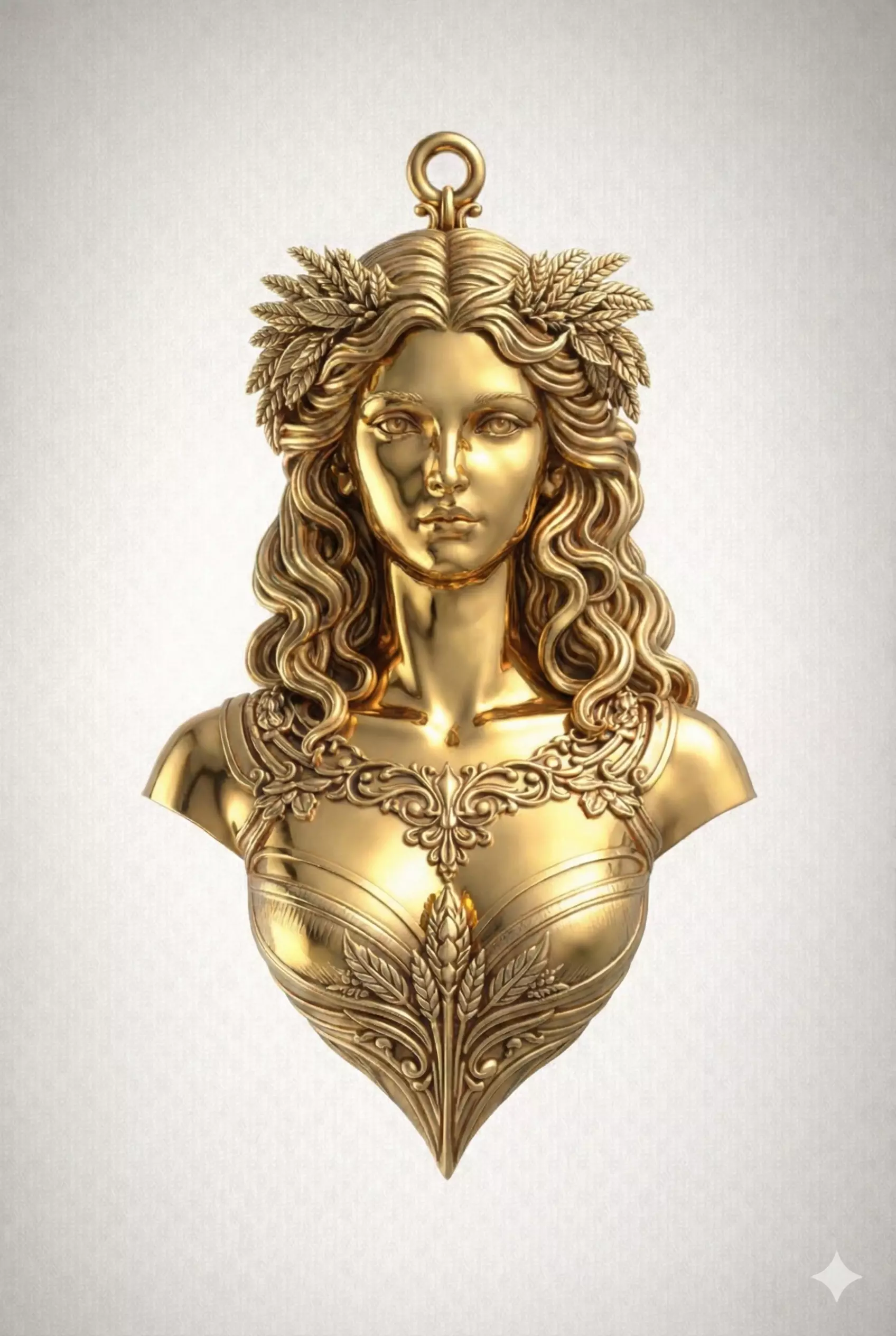 Demeter Goddess Pendant 3D Printable Model 3D print model