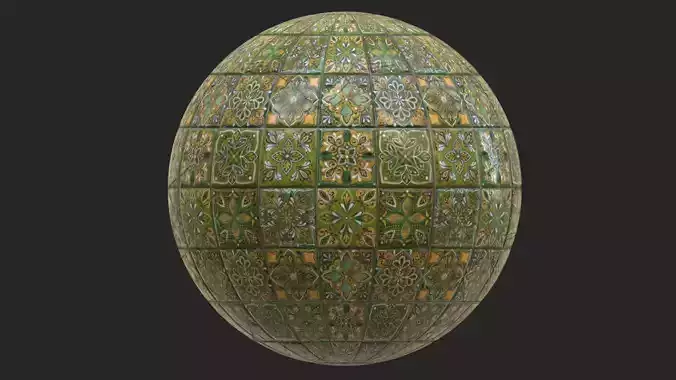 Green Tiles - Texture