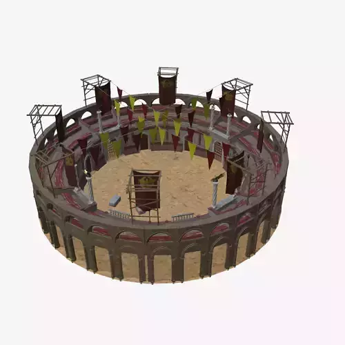 Amphitheater Low-poly 3D model