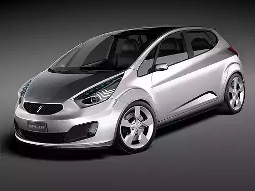 Average General Electric Car 2010 3D Model