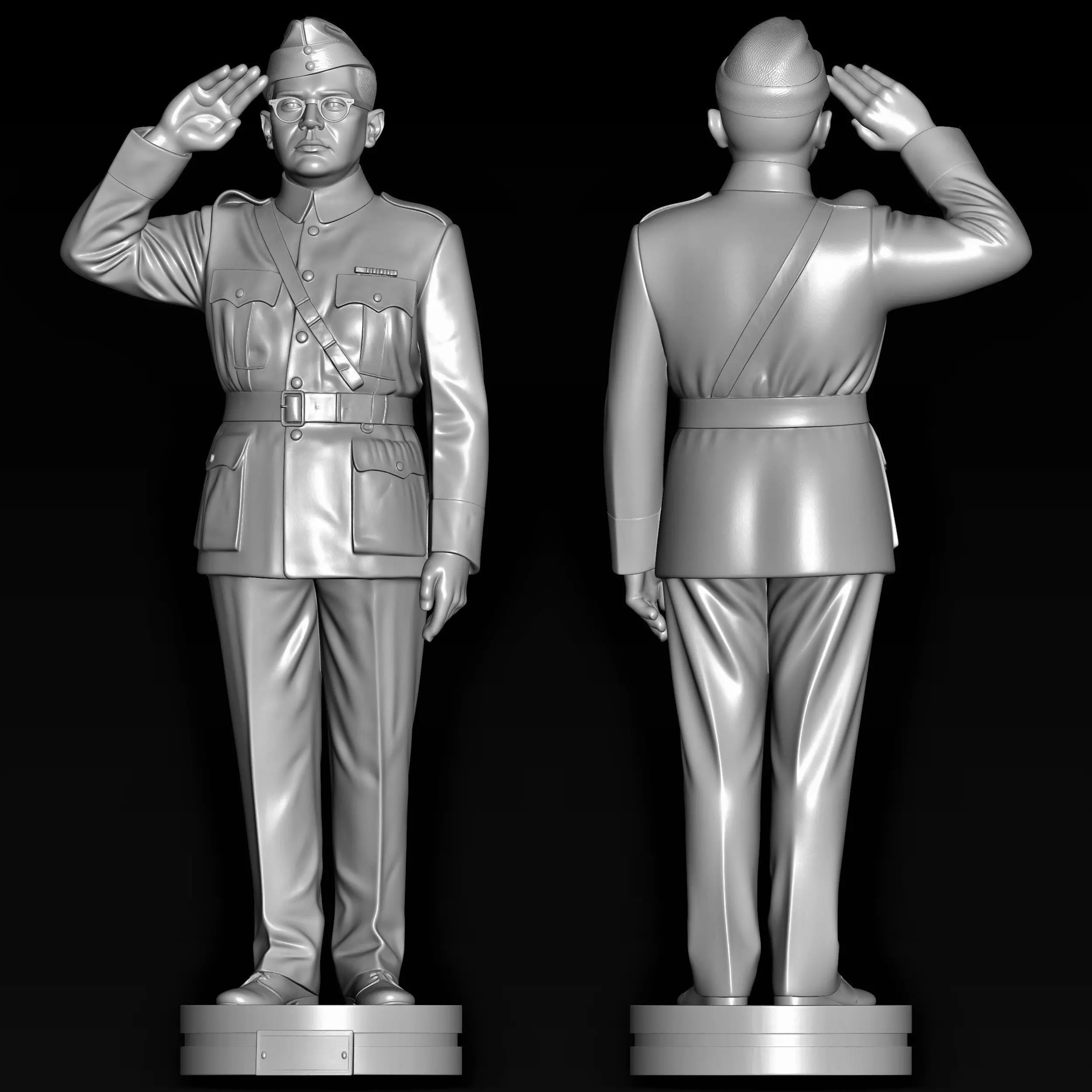 Netaji Subhash Chandra Bose 3D print model
