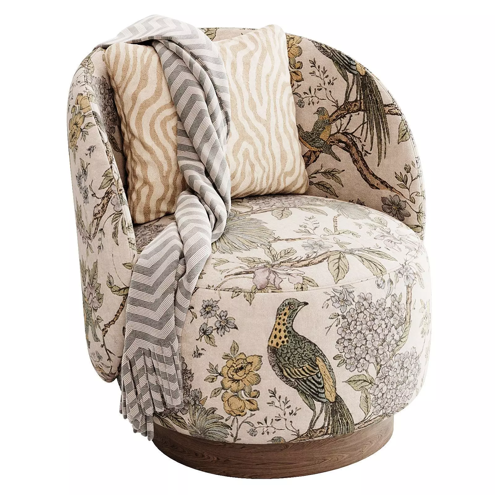 Swivel Accent Chair 3D model