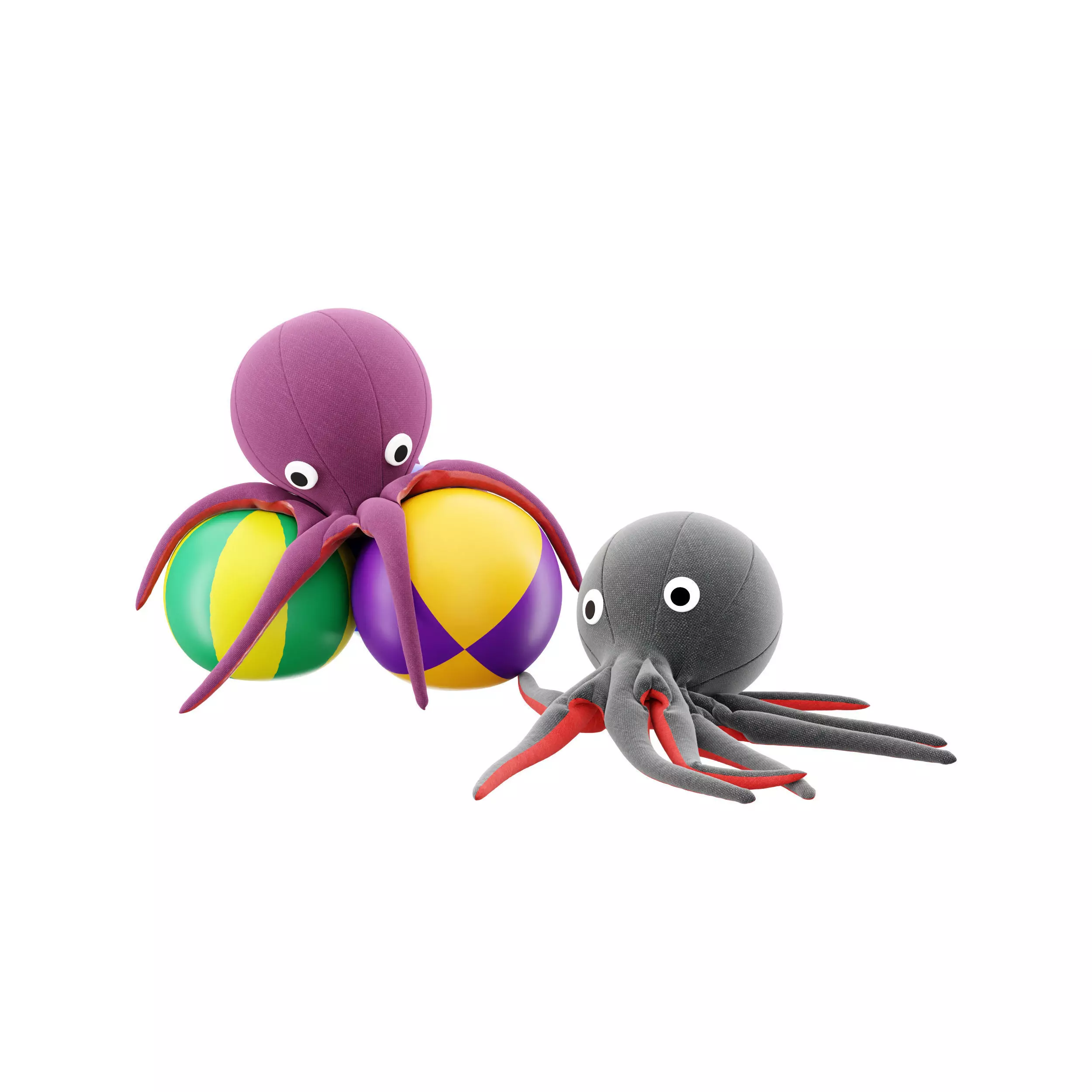 Baby Octopus toys 3d model 3D model