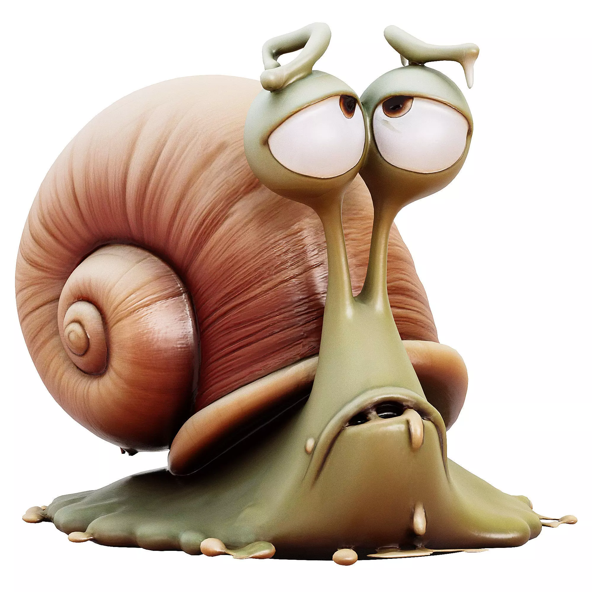 Cartoon Snail Quad 3D model