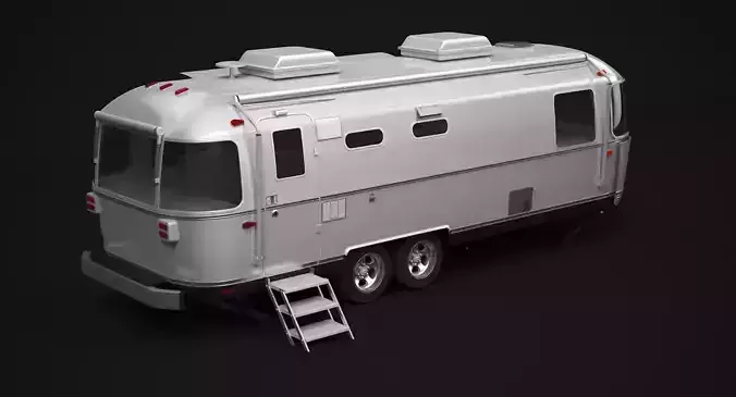 Airstream Food Truck 3D model 6