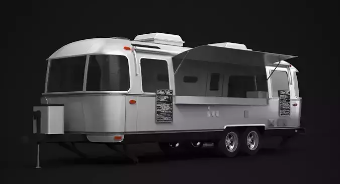 Airstream Food Truck 3D model 2