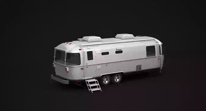 Airstream Food Truck 3D model 7