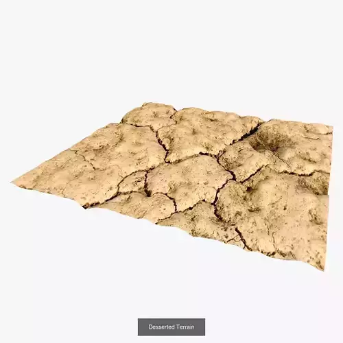 Landscape Terrain Pack 12 Models Stone Desert Outdoor Base 3