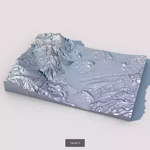 Landscape Terrain Pack 12 Models Stone Desert Outdoor Base 7