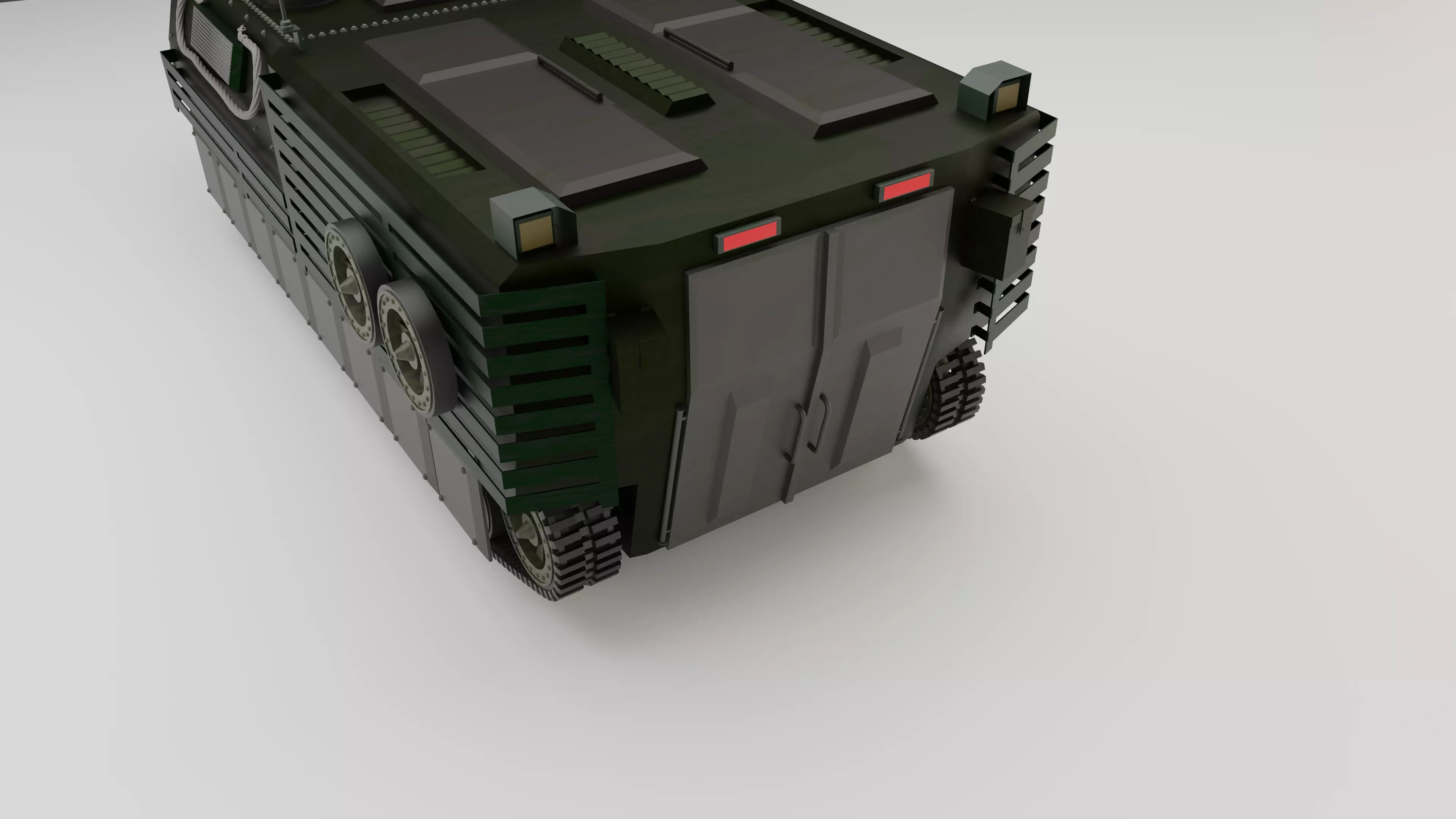 Modern Infantry Fighting Vehicle IFV Detailed high poli model Low-poly 3D model