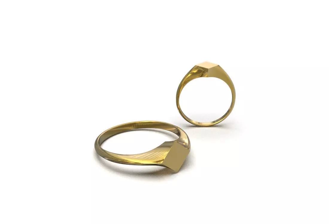 Signet ring 3D print model