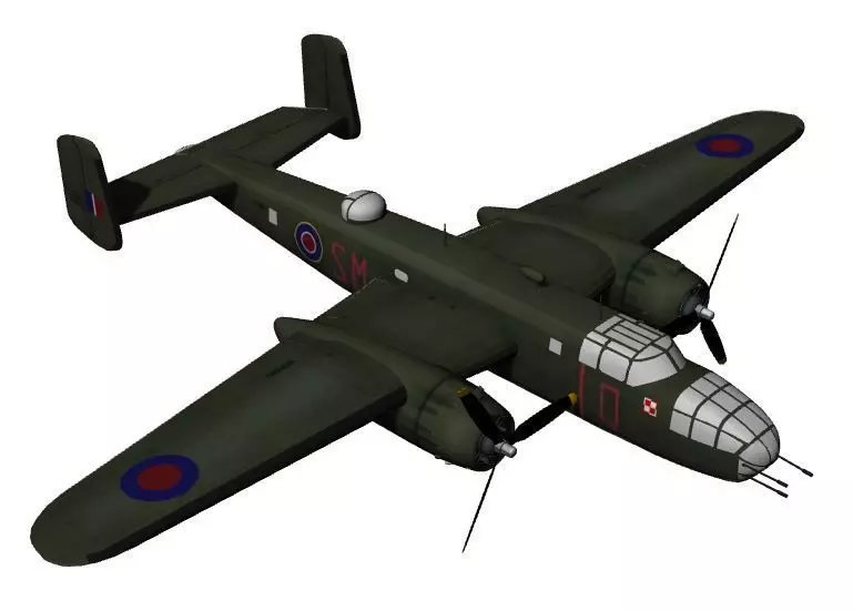 B-25 Mitchell 3D print model