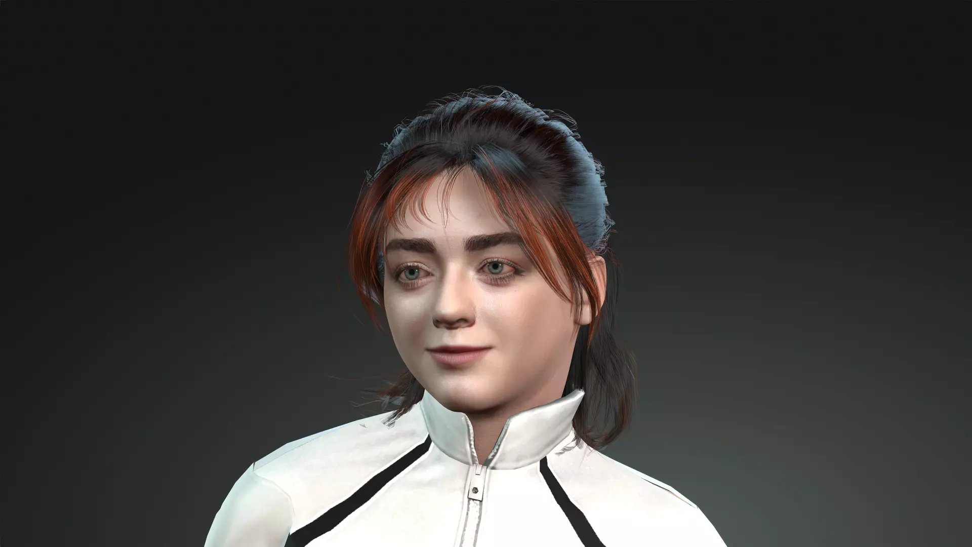 3D Realistic Young Female Game Ready Character Rigged 7674 3D model