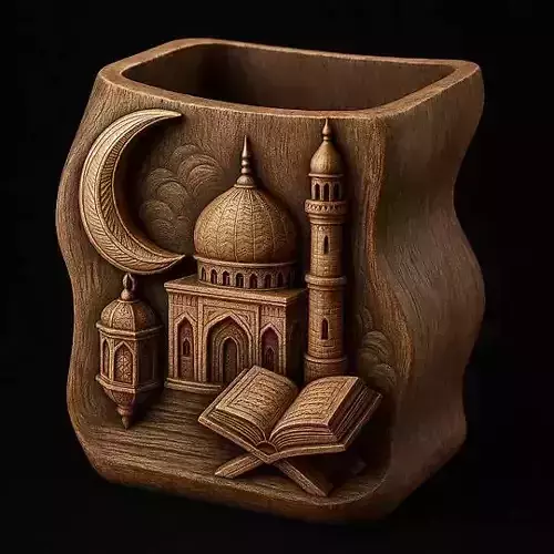 Islamic Holder Ramadan Eid Decor 3D