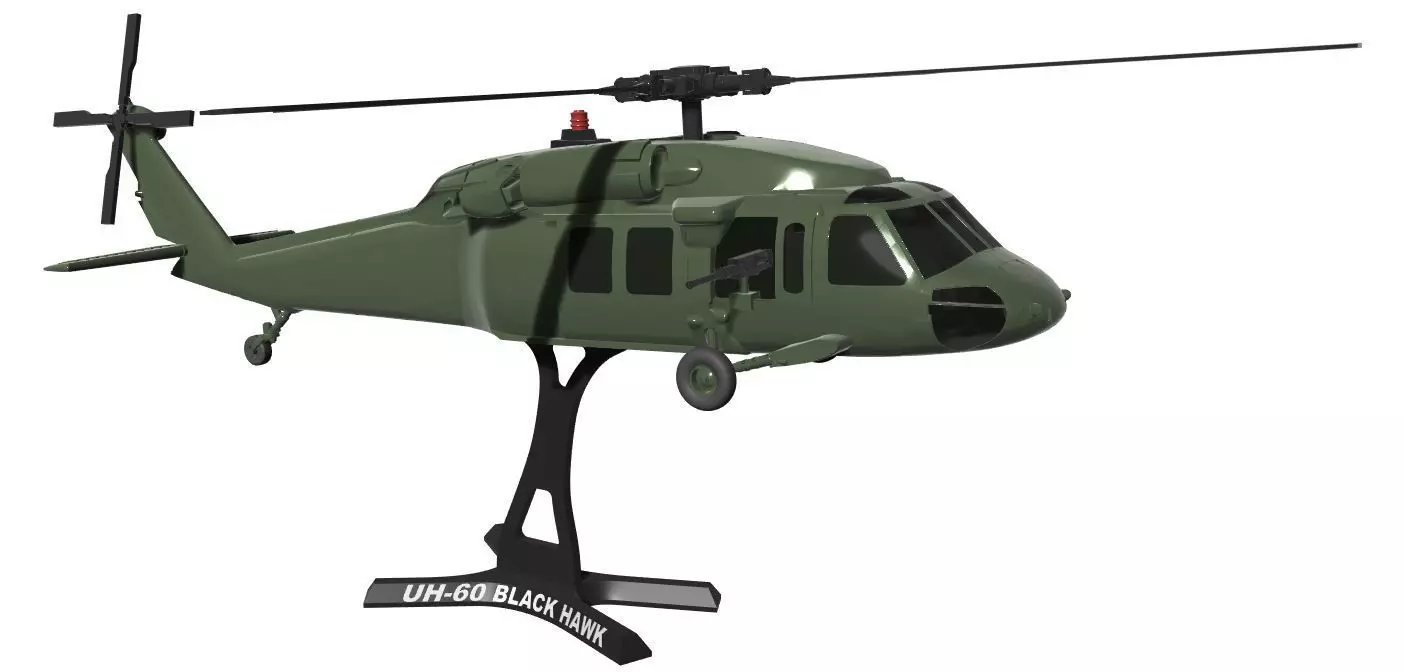 UH-60 Black Hawk 3D print model
