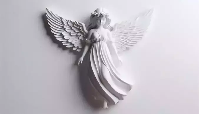 Fairy Angel Wall Mount 3D Model