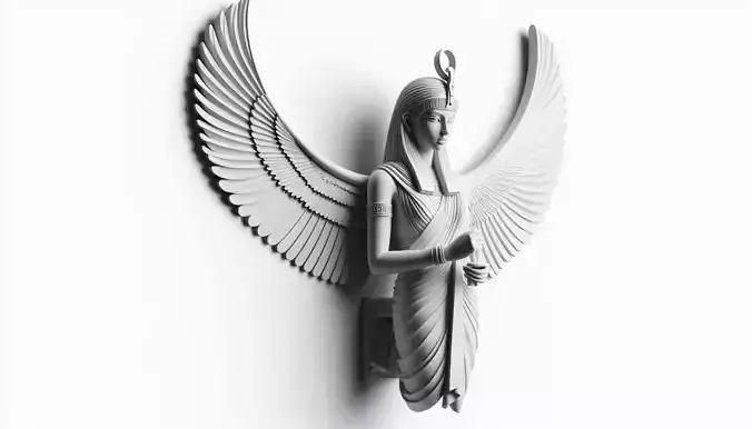 Egyptian Angel Wall Mount Model