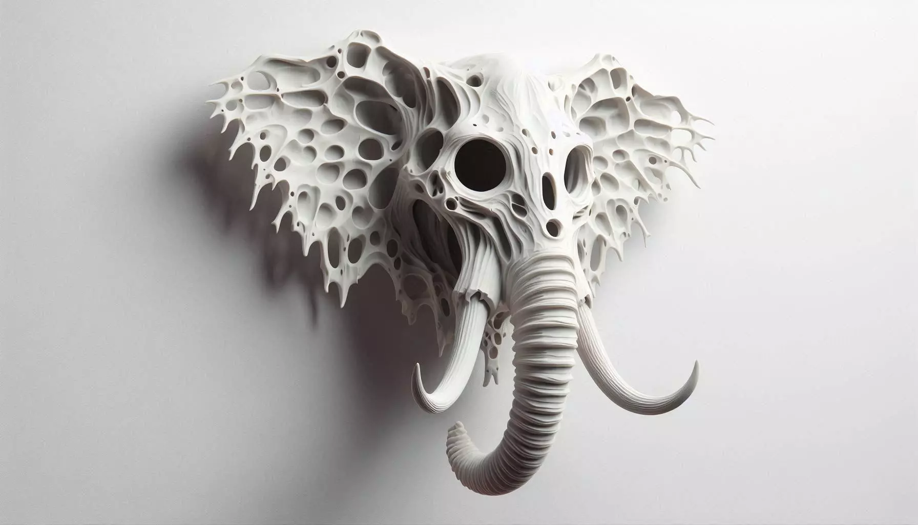 Wall Mounted Elephant Head 3D 3D print model